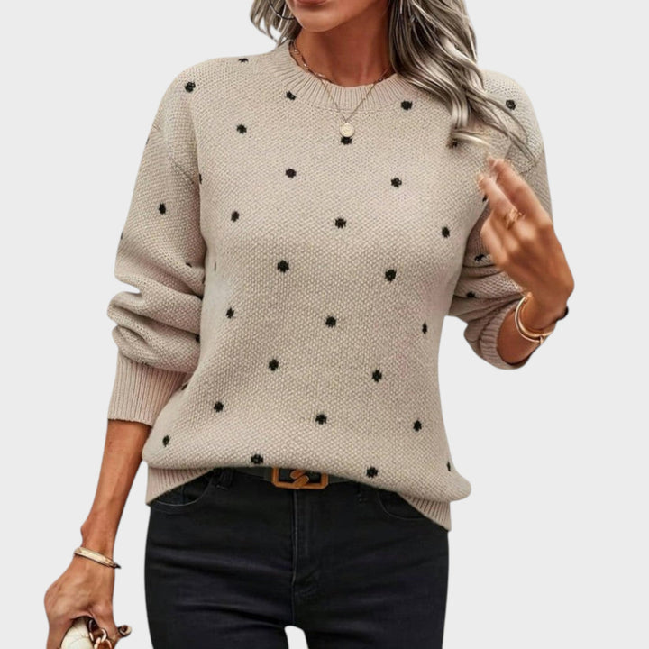 Teodora – Pleteni Pulover s Točkicama