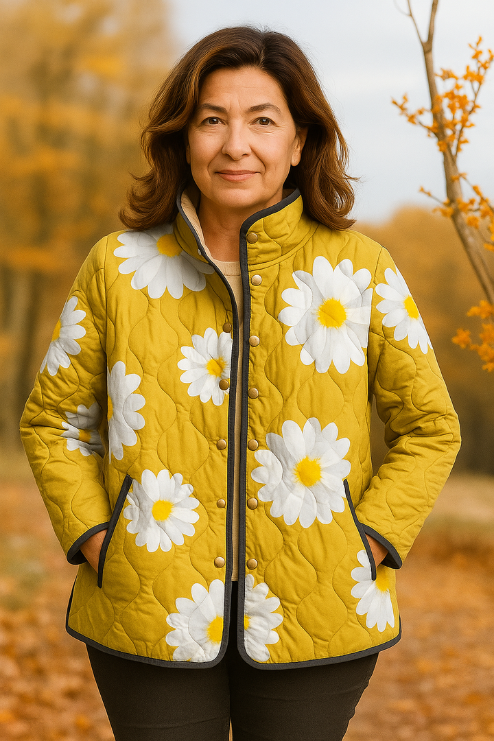 Ženska jakna s uzorkom tratinčica