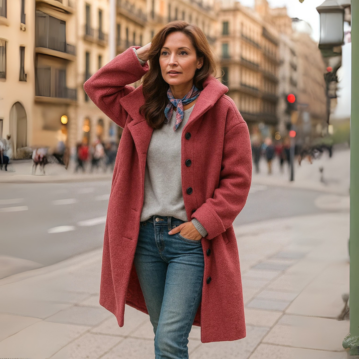 Ema | Udoban srednje dug kaput za svakodnevnu upotrebu